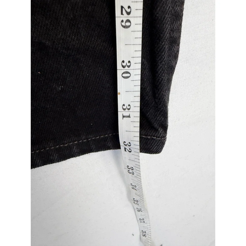 Y2K Levis‎ 550 Relaxed Fit Black Jeans Mens 40x32 Made in USA Distressed Denim